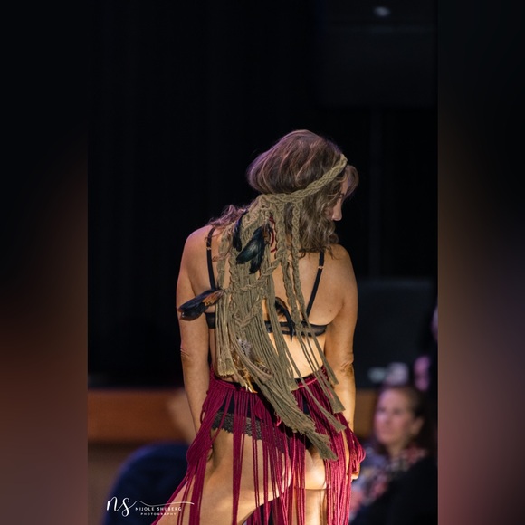 Tribal Handmade Macramé Headpiece - Picture 14 of 16